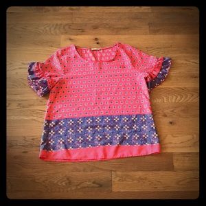 NWOT! Women’s Les Amis Size M Patterned Shirt